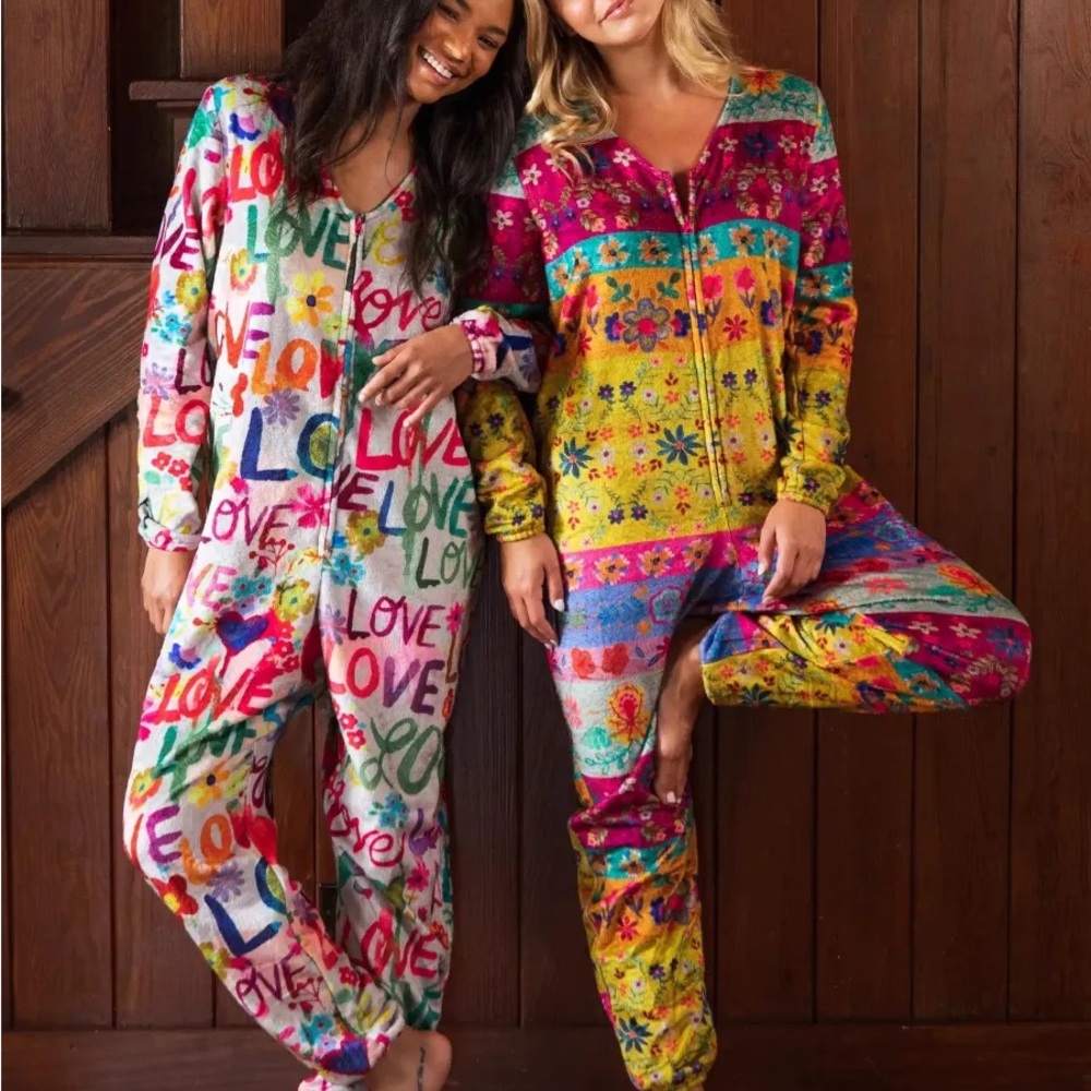 NATURAL LIFE Multicolor Floral Pajama Onesie